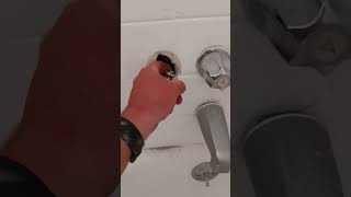 repairing leaky shower valve