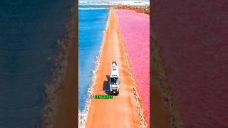 Conociendo el misterioso Lago Hillier #curiosidades #viral #shorts