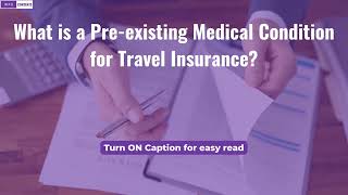 What is a Pre-existing Medical Condition for Travel Insurance