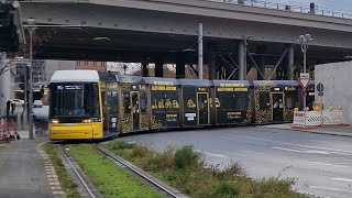 Tram Berlin | Mitfahrt in der M5 von Clara-Jaschke-Str. bis Kniprodestr./Danziger Str. im F8Z 9059