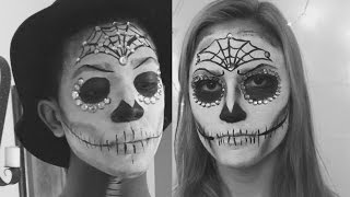 Skeleton Face Paint Tutorial