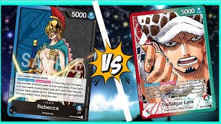 How to lose to Law as Rebecca || One Piece TCG Tournament Gameplay