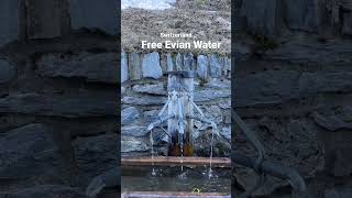 Free Evian Water in the Public Taps, Switzerland #london #switzerland #evianwater