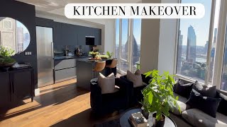 NYC KITCHEN MAKEOVER USING PEEL & STICK PAPER