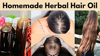 homemade herbal hair oil | hair regrowth | hair fall