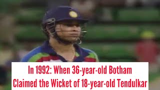 When 36-year-old Botham Claimed the Wicket of 18-year-old Tendulkar