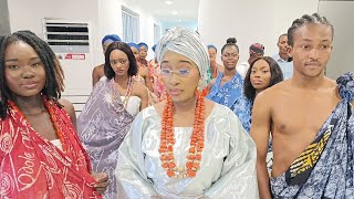 OONI OF IFE'S QUEEN ADERONKE PRESENTS SIR ADEBUTU KENSINGTON CUSTOMISED ADIRE