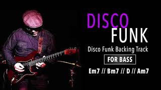 DISCO FUNK backing track in (Em) for bassplayers