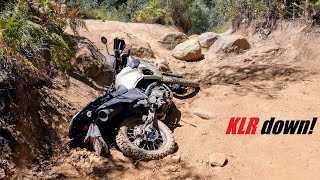 How well does the Gen 3 KLR650 crash?