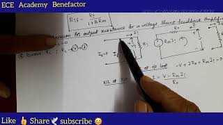 Amplifier 📢 #amplifier : Voltage Shunt Feedback Amplifier #feedbackamplifier