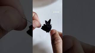 Beautiful black golden jhumka diy 🌔#diy #handmade #jewellery #trending #youtubeshorts #shorts #viral