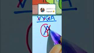 VYGA  Name Logo Design #trending #art #logo #viral #youtubeshorts #shorts