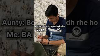 PoV: You are a BA Student 😂 #shorts #funny #parthkamravlogs