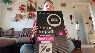 13" LED Tri-pod for phones *The worst unboxing ever*