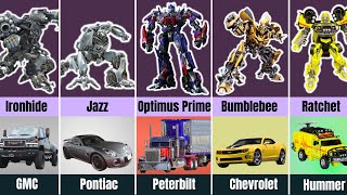 Cars by Live Action Transformers Movies (1-7)