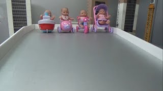 아기인형 유모차 미끄럼틀 장난감 놀이 Baby Doll Stroller Slide Toys Play