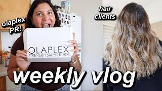 EXCITING PR PACKAGES, DOING HAIR & A BIT OF A STRESSFUL WEEK | WEEKLY VLOG