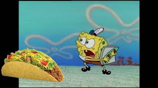 YET, AGAIN, ANOTHER RECOVERED VIDEO!! A Taco tries to take pizza from Spongebob!!