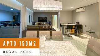 Amplos espaços e espetacular Varanda Gourmet nesse apto de 150 m² no Royal Park - SJC SP