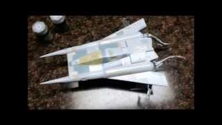 Monogram Buck Rogers Starfighter Model Build #5