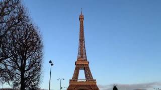 january 4, 2024 sunrise in Paris …you are so beautiful Eiffel tower!