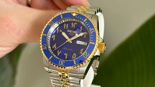 Seiko Arabic Bluesy Mod - SRPH50K1 Two-Tone