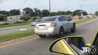 Nissan Altima on 26s with Crazy Bass