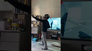 Throwing pillows at Hamza while he is on VR (first upload of 2022)