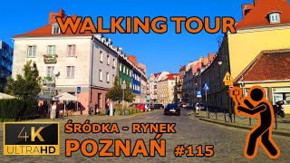 ⁴ᴷ⁶⁰ 🇵🇱 Poznan/Poland | Walking Tour | #115 | Śródka to Old Market Square (September 2023) [4K]