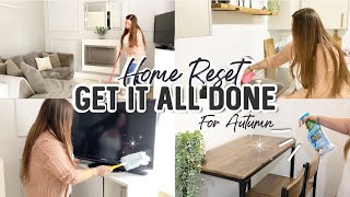 WHOLE HOUSE RESET • GETTING IT ALL DONE • CLEAN  • HOME HAUL • LAUNDRY • | ☑️ part 1 🍂 #cleanwithme