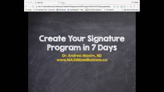 How To Create a Signature Program That Sells