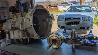 2006 Chrysler 300 42RLE transmission rebuild part 3 assembley and install