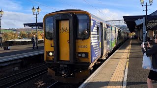 153 380 and 156 499 departs Dumbarton Central