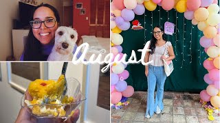 AUGUST VLOG (peruvian art exhibit, bookstore romance day, mystery unboxings) | Samantha Sophia