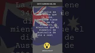 Lo sabías?? 😱😱😱 #curiosidades #australia #luna   #datosquenosabias #shorts #viral #tiktok