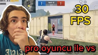 [pro oyuncu ile vs attım] 30 FPS vs 60 FPS #pubg #pubgmobile