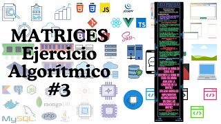 Matrices Ejercicio Algorítmico #3 Análisis 🤓 - Construcción 💻PSEUDOCÓDIGO - PSEINT