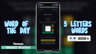 WORD OF THE DAY I BINANCE ANSWER NEW 5 Letter Words / Tema: Web3 Wallet