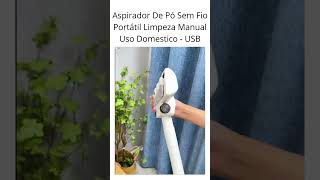 Aspirador De Pó Sem Fio Portátil Limpeza Manual Uso Domestico USB #achadosdashopee