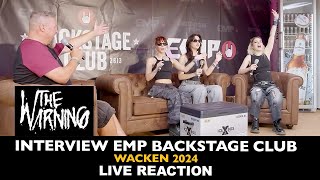 REACTION: The Warning Interview, EMP Backstage at Wacken 2024