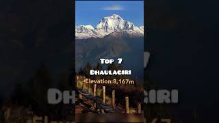 Top 10 most tallest mountains 🏔️ in the world 🌎 #trending #top #mostpopulous