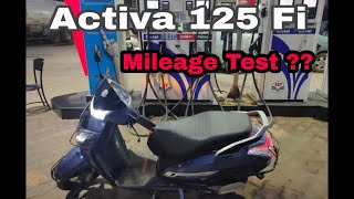 Honda Activa 125 Fi BS6 mileage test | 2020