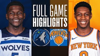 Minnesota Timberwolves vs. New York Knicks Full Game Highlights | Oct 14 | 2023 NBA Preseason