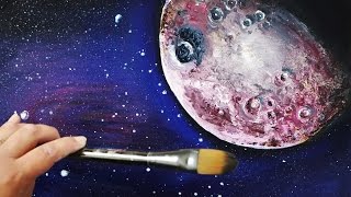 Planet in the Cosmos Painting Tutorial & a FREE GIFT for EVERYONE WHO WATCHES!!!!