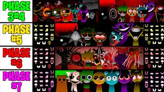 Incredibox Sprunki Mix: Phase 3 VS Phase 4 VS Phase 5 VS Phase 6 VS Phase 7