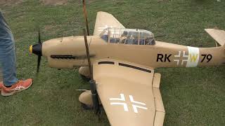 Mr Ron Maidens this Massive Stuka at 82 years old, he built it when he was 79..Don't miss the end!!!