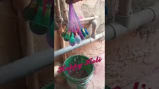 Filling automatic water balloon #happy holi#shorts