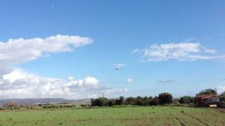 Easyjet landing at paphos airport 02.01.2012