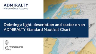 Deleting a light, description and sector on an ADMIRALTY Standard Nautical Chart