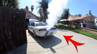 I BROKE my 240sx ? ( IT STARTED SMOKING )